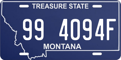 MT license plate 994094F