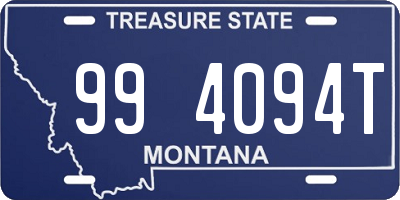 MT license plate 994094T