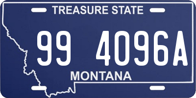 MT license plate 994096A