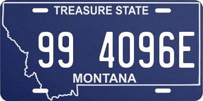 MT license plate 994096E