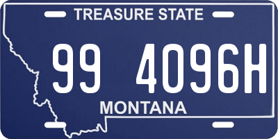 MT license plate 994096H