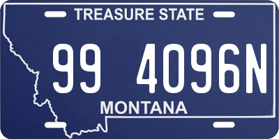 MT license plate 994096N