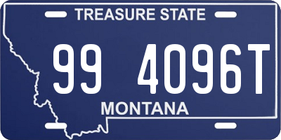 MT license plate 994096T