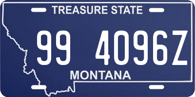 MT license plate 994096Z