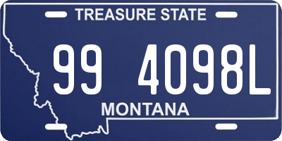 MT license plate 994098L