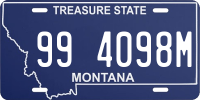 MT license plate 994098M