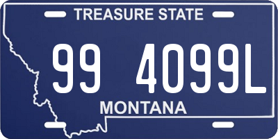 MT license plate 994099L