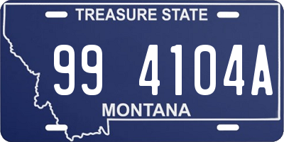 MT license plate 994104A