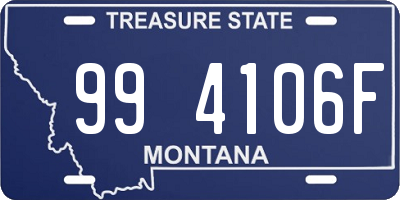 MT license plate 994106F