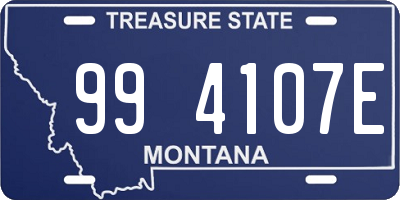 MT license plate 994107E