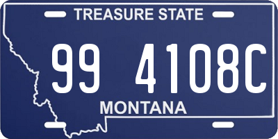 MT license plate 994108C