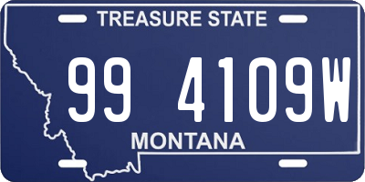 MT license plate 994109W