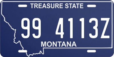 MT license plate 994113Z