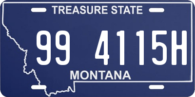 MT license plate 994115H