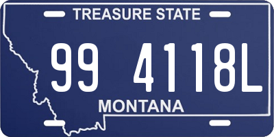 MT license plate 994118L