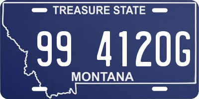 MT license plate 994120G