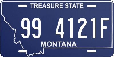 MT license plate 994121F