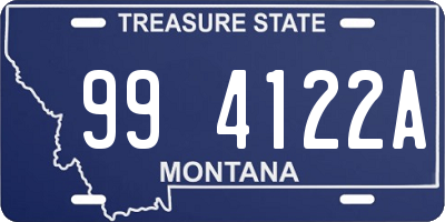 MT license plate 994122A