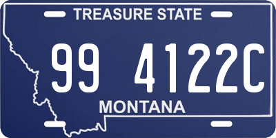 MT license plate 994122C