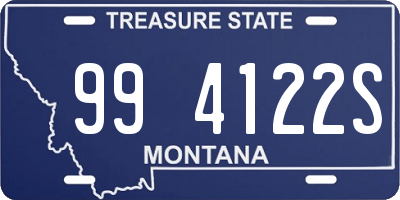 MT license plate 994122S