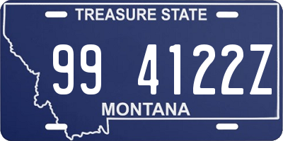 MT license plate 994122Z