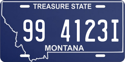 MT license plate 994123I