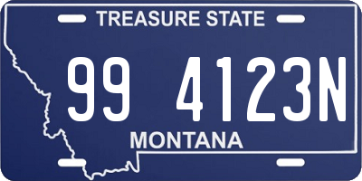 MT license plate 994123N