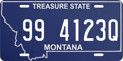 MT license plate 994123Q