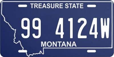 MT license plate 994124W