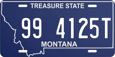 MT license plate 994125T