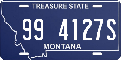 MT license plate 994127S