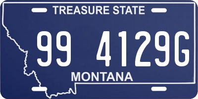 MT license plate 994129G