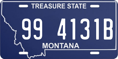 MT license plate 994131B