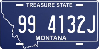 MT license plate 994132J