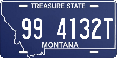 MT license plate 994132T