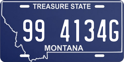 MT license plate 994134G