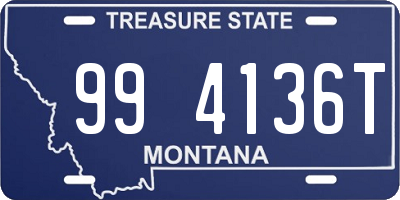 MT license plate 994136T