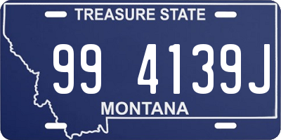 MT license plate 994139J