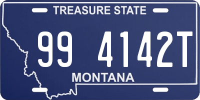 MT license plate 994142T