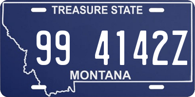 MT license plate 994142Z