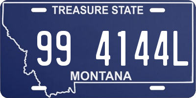 MT license plate 994144L