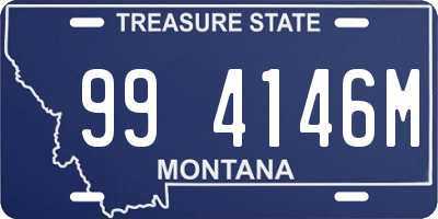 MT license plate 994146M