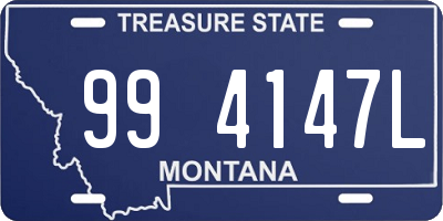 MT license plate 994147L