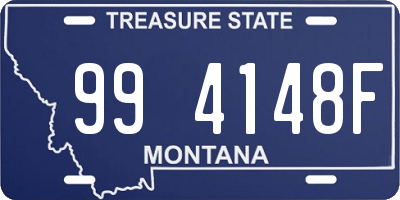 MT license plate 994148F