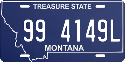 MT license plate 994149L