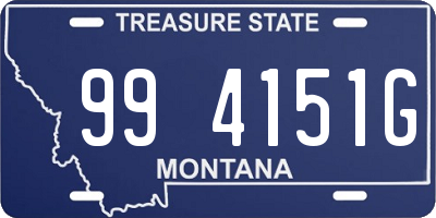 MT license plate 994151G