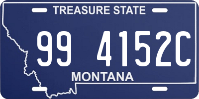 MT license plate 994152C