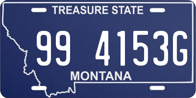 MT license plate 994153G