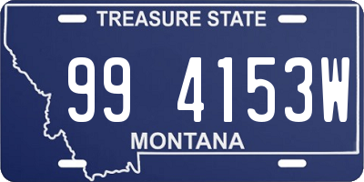 MT license plate 994153W