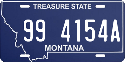 MT license plate 994154A